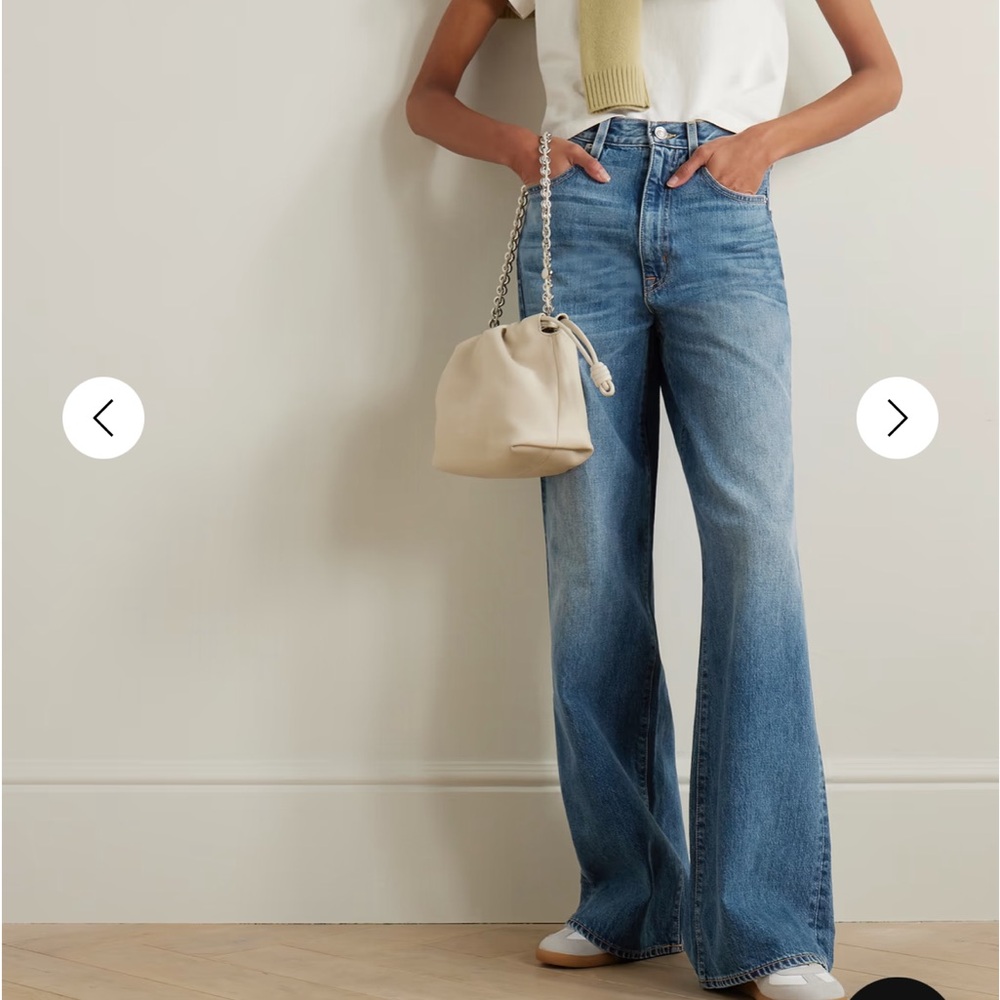 Silverlake SLVRLAKE Eva High-Rise Blue Wide-Leg Women’s Jeans in Leap of Faith